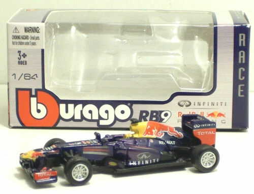 Modellini statici di auto da corsa Formula 1 Bburago redbull