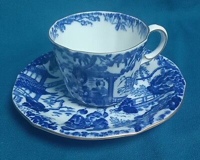 Crown Derby Mikado Teetasse Und Untertasse