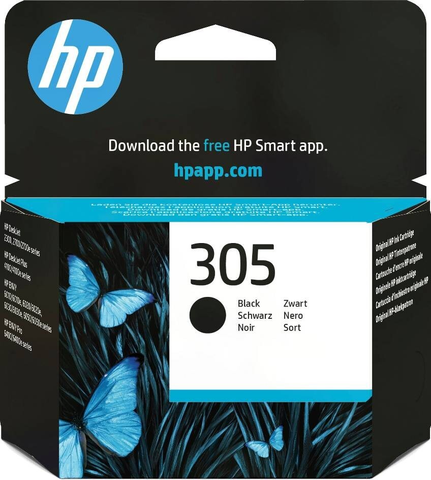 HP 305 Original Ink Cartridges – Black & Tricolor (3YM61AE / 3YM60AE) For DeskJet 2720, ENVY 6000, 6400 Series
