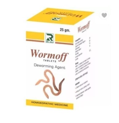 Dr Raj Wormoff Tablets (25g) All Type of Worms, Hook Worm, Tape Worm