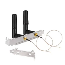 Mini PCIe Card Antenna 2.4GHz 5GHz WiFi Antenna + U.FL IPX to RP-SMA Cable 8i...