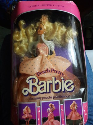 peach pretty barbie 1989