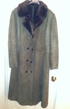 Women's Classical Shearling Sheepskin Coat, Size 18w