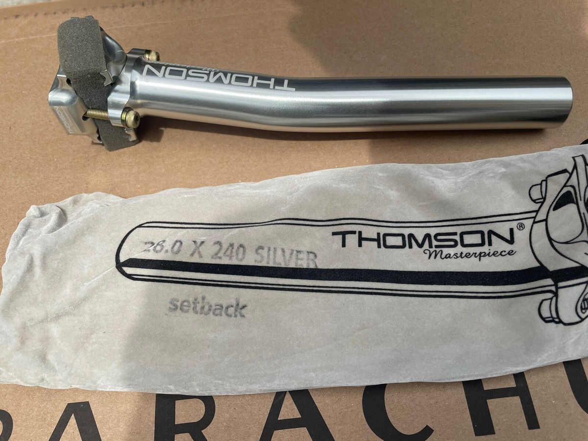 thomson Masterpiece bicycle setback seatpost 28.0 X 240 thomson Masterpiece bicycle setback seatpost 28.0 X 240