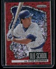 2022 Panini Prizm Old School Red Donut Circles Ryne Sandberg 94/99 Chicago Cubs