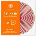 12" Anti-Static HDPE Plastic Rounded Inner Vinyl LP Record Sleeves 50 Pack