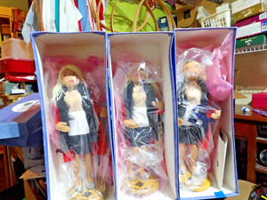 Annalee Thorndike Doll Woman w/the Red Felt Coat Museum Collection $30.00 each