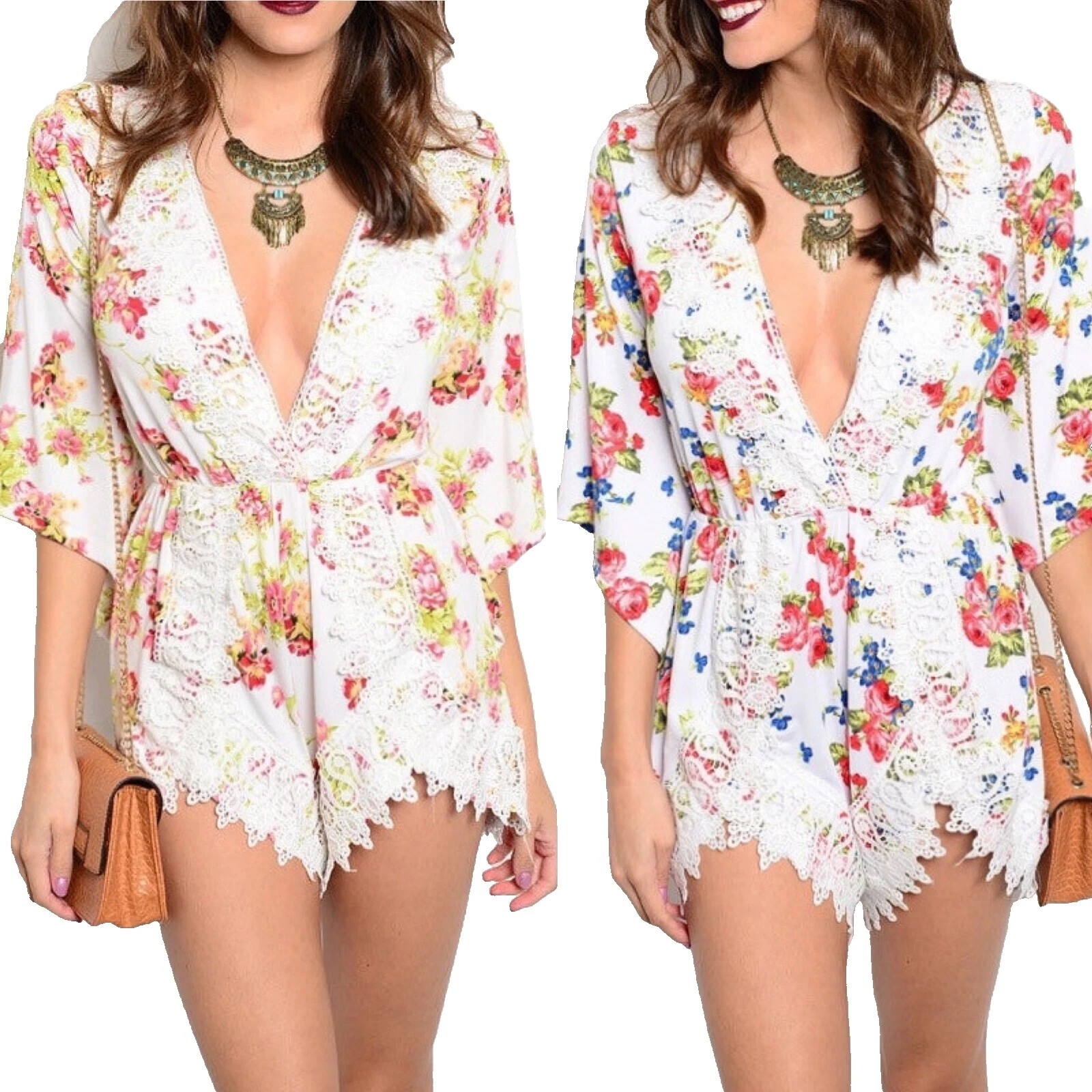 Romper Casual Floral Jumpsuits & Rompers for Women