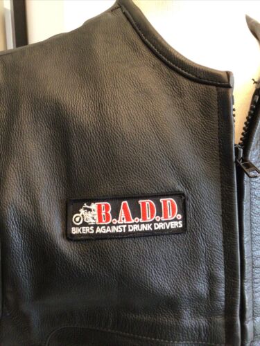 XELEMENT HEAVY LEATHER MOTORCYCLE VEST SIZE 2XL CONCEALED WEAPON POCKETS INSIDE - Picture 2 of 10
