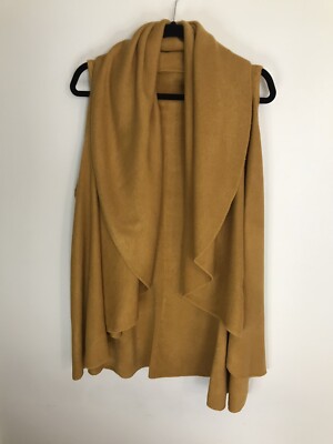 LOOK BY M Women's Wrap Cardigan Shawl Vest Lagenlook styles one size  preowned