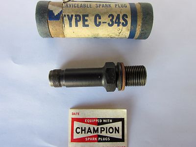 CHAMPION Aircraft SPARK PLUG - Engine Part # C34S or C-34S - Remanufactured