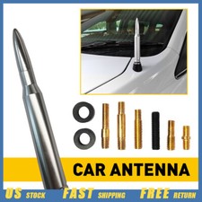 Chrome Bullet Antenna For Universal Dodge Ram All Models Hight Quality 14cm USA