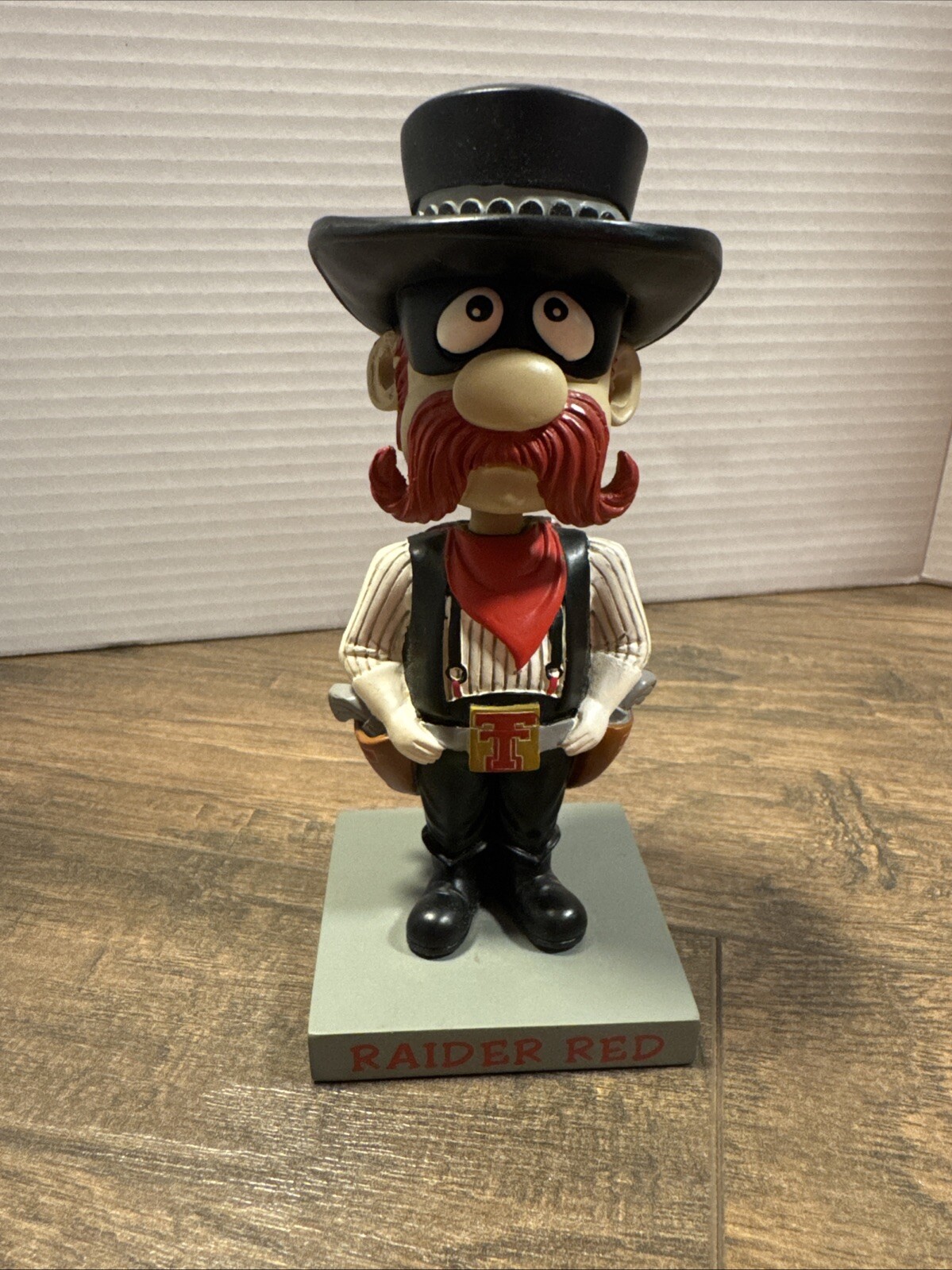 Raider Red Bobbing Head Figure,Texas Tech Mascot, 6” Tall, 2002 McDonald’s Used