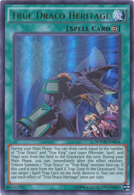 yugioh true draco cards *** TRUE DRACO HERITAGE *** MACR-EN054 ULTRA RARE MINT/NM YUGIOH!