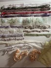 Lot - Floral - Decorative - Embroidered Unique Trim, Great for Sewing & Crafts