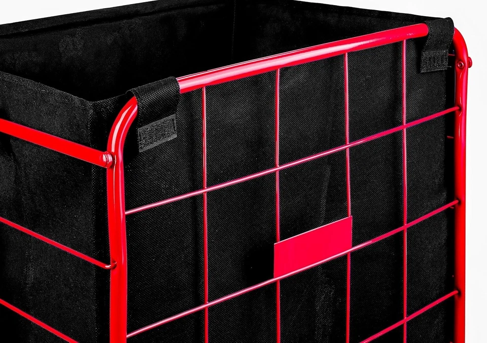 Práctico revestimiento de carrito de compras de lavandería impermeable con correas 18x15x24 Foto 4 de 4