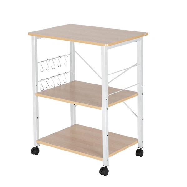 NEW 3-Tier Baker's Rack Kitchen Utility Microwave Oven Stand Storage Cart Shelf