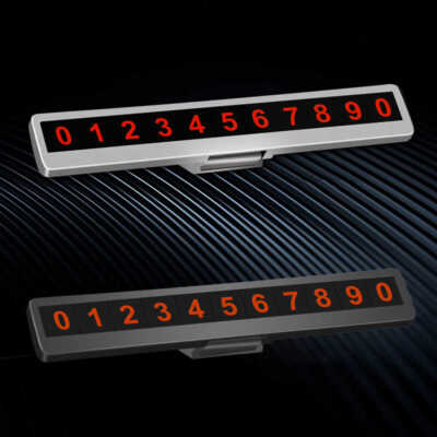 1* Temporary Car Parking Phone Number Card Plate Telephone Number Card Luminous