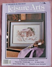 Leisure Arts Crafts Magazine June 1988 27 Projects Cross Stitch Knit Crochet