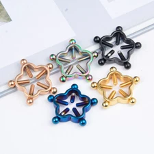 1 Pair Adjustable_Nipple Shields Rings Circle Clamps Faux Jewelry Screw Clips