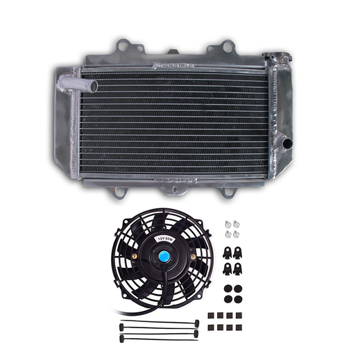 Aluminum radiator & Fan for ATV YAMAHA YFZ450 YFZ 450 Oversize 2004