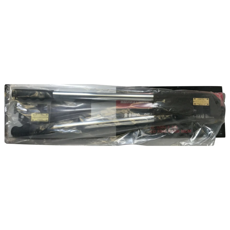 25-дюймовые высокопрочные клеммы кабелей аккумуляторов 8–4/0 AWG и медный обжимной инструмент США - Изображение 2 из 4