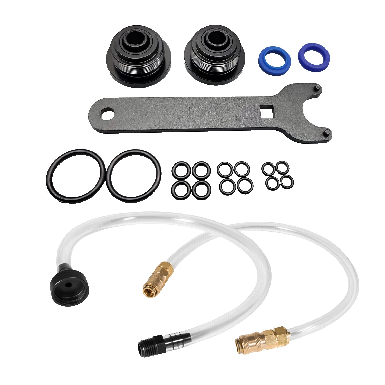 Hs5157 Front Mount Hydraulic Steering Cylinder Seal Kit & Bleed Kit For Seastar Hydraulic