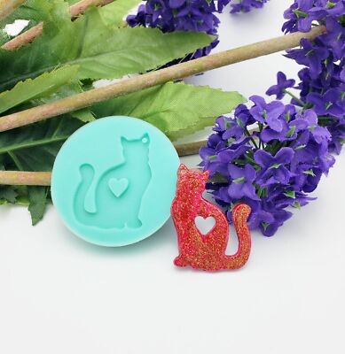 Silicone Mold Cat Dragon Flexible for Crafts, Jewelry, Resin, Polymer 
