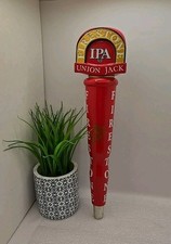 Firestone Union Jack Ale Tall Brewer Beer Tap Handle 12" Collectible Bar Decor 