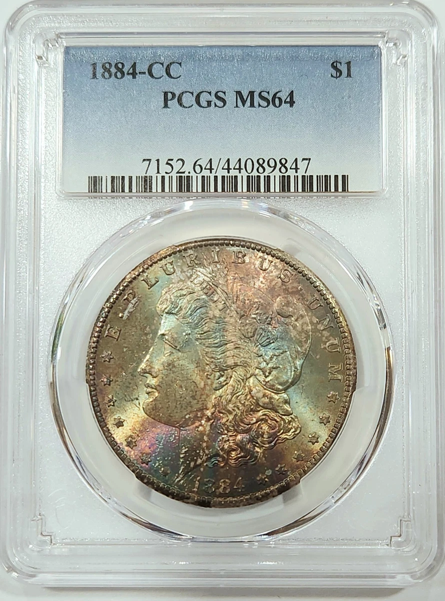 Carson City Grade MS 64 1884 Year Morgan US Dollars (1878-1921