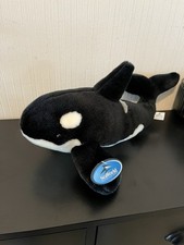 SeaWorld Shamu Killer Whale Soft Plush Toy With Tags Stuffed Animal