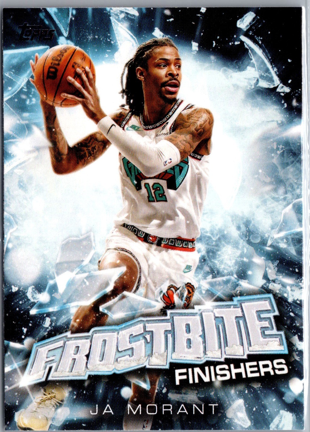 2025-26 Topps Holiday Frostbite Finishers Ja Morant #FF-JO Memphis Grizzlies