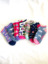 3/ 30 NEW Toddler 7-8.5 Day of the Week Multi Color Patterned Socks