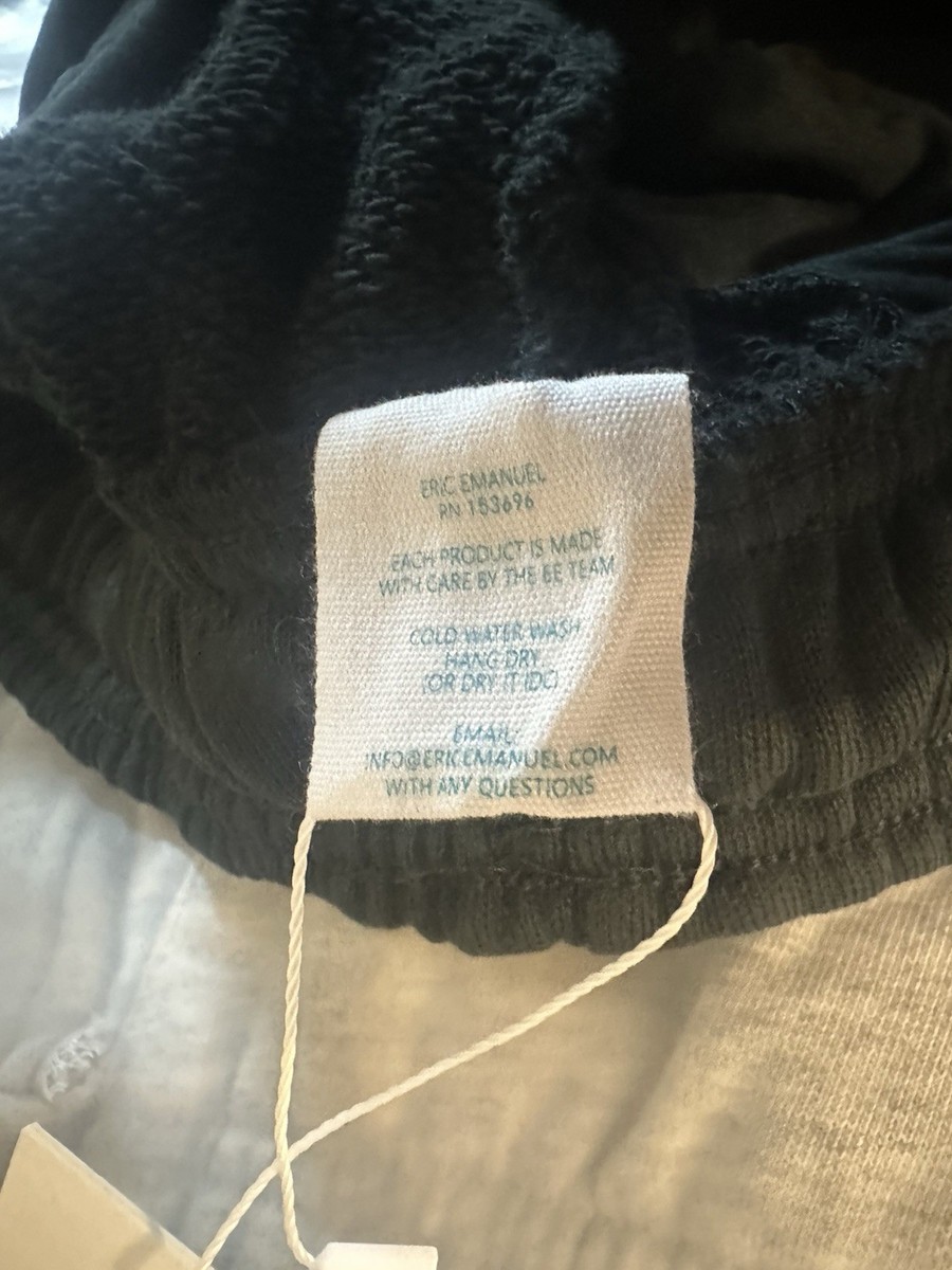 Eric Emanuel EE Basic Sweatpant Black/Green FW25 Brand New Size