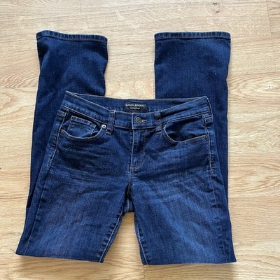 Banana Republic Women s Slim Bootcut Dark Wash Stretch Denim Jeans Size 26/2P