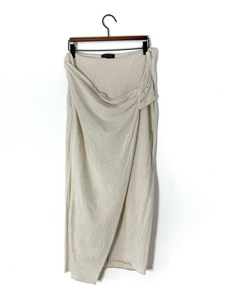Women New Look Skirt Beige Viscose XL