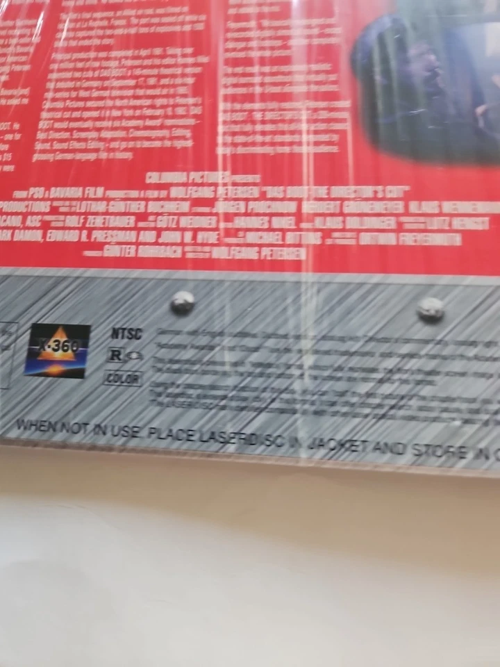 Das Boot Director's Cut Widescreen Letterboxed Laserdisc VG Cond RA1 - Image 3 of 4