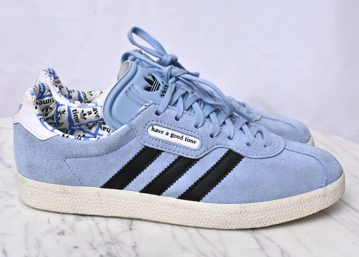 adidas gazelle silver green womens Originals x Have A Good Time Gazelle Super
