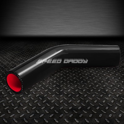 4 In Silicone Hose 1.5" 4-Ply 45 Degree Silicone Elbow Coupler - Turbo/Intake Piping Hose In Black/Red 4 In Silicone Coupler - Foto 4