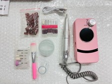 Electric Nail Drill 35,000RPM   Rechargeable Pink Cordless Manicure  Pedicure