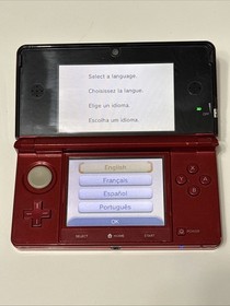 Nintendo 3DS Japanese Version Video Game Console - Flare Red