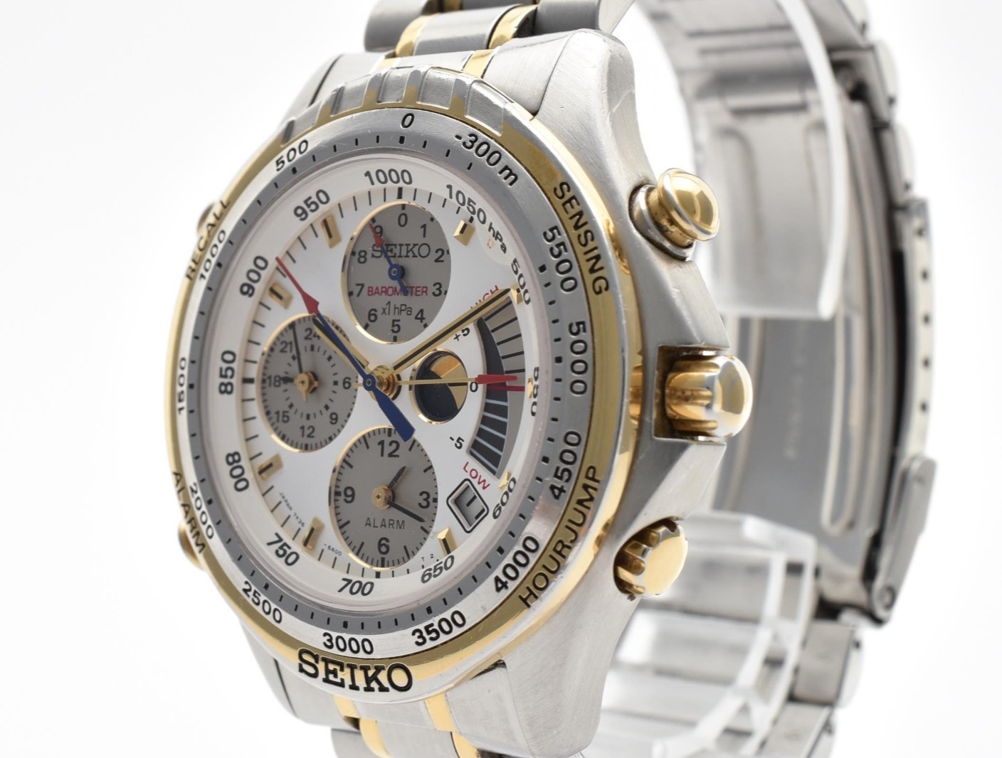 [EXC+5] Vintage 1993 SEIKO CRUSINGMASTER 7K36-6A00 Quartz Men's Watch from JAPAN image 2