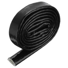 0.4" ID 3.3ft Heat Shielded Fire Sleeve Silicone Coated Fiberglass Tape