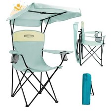 Camping Chair with Canopy, Beach Chair with Shade,Portable,Lightweight 1p Blue