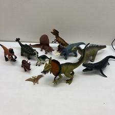 Lot Of 10Misc sizes Plastic Dinosaurs. Varies Types Excellent Vintage 2000s