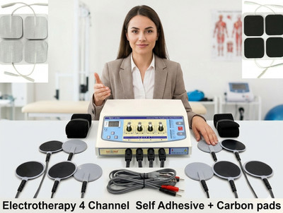 4 Channel Electro-Therapy For Pain Relief with Self Adhesive Electrodes