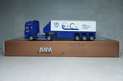 AWM Werbemodell 73659 EuroCar Scania R500 Topline mit Glasinnenlader EuroCar (I)