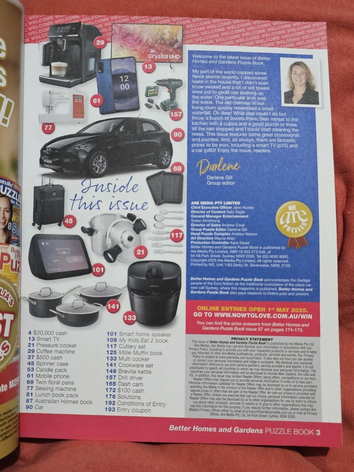 #60 Better Homes and Gardens PUZZLE BOOK,260+ Puzzles,Code Crackers,Crosswords - Image 2 of 4