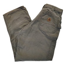 Carhartt Original Dungaree Fit Pants 34x30 33 30 Brown Carpenter Jeans B151-LBR