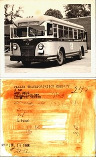 4x5 Photo Valley Transportation Co Bus 52 ACF 36 S Harrisburg Lemoyne PA 1939 19